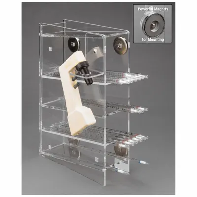 POLTEX Acrylic Pipette Holder, Clear, 16 in H x 11 in L - Pipette Holders