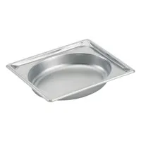 VOLLRATH Steam Table Pan: Half Size, Oval, 22 ga Gauge, 2.2 qt Capacity, NSF Certified (MPN 3102020)