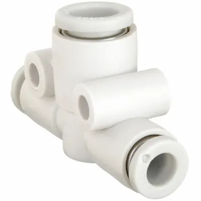 SMC KQ2T06-08A Push-Fit Tee Fitting - Polybutylene & Brass Tube Fittings