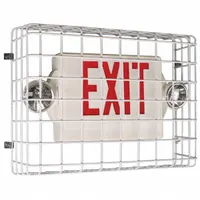 Wire Guard: Wire Guard, 15 1/2 in Overall Ht, 20 1/2 in Overall Wd, 6 in Overall Dp, Exit Signs (MPN STI-9740)