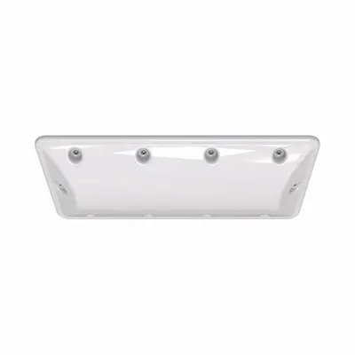 IRONCLAD Surface Mount Fixture: 7,400 lm, 5000K, 80 W, 120/277V AC, Polycarbonate - Linear Vandal-Resistant LED Lights
