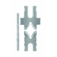 Steel replacement blades for automatic insulation strippers. Designed to cleanly cut and remove insulation from wires without damaging the conductor. Suitable for use in electrical panel building, wire harness production, and maintenance tasks.