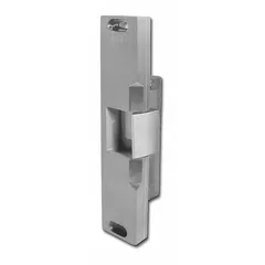 This electric strike accommodates both cylindrical and mortise locksets. Constructed in stainless steel with a 9-inch height and 1 3/4-inch width. Operates on 12V input voltage and is rated Heavy Duty (Performance Duty Rating 1). Suitable for access control in commercial and institutional doors.