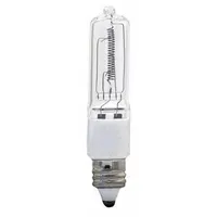 GE LAMPS Halogen Bulb: Halogen, Miniature Candelabra Screw (E11), (T) Tubular, T4, 130V AC, White (MPN Q250CL/MC-130V)