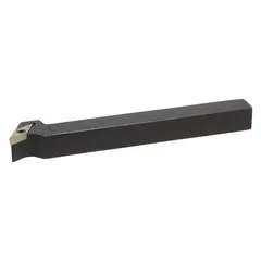 Indexable toolholder for turning and profiling operations. Designed to securely hold carbide inserts for consistent cutting performance in metalworking applications such as automotive, aerospace, and general machining.