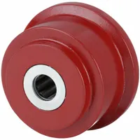 APPROVED VENDOR Track Wheel: 3 1/2 in Wheel Dia., 1 1/2 in Wheel Wd, 1,400 lb Load Capacity, Iron (MPN WFT-35H-3/4)