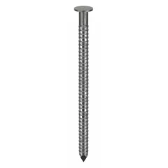 Collated framing nails, 2 inches long, with a galvanized finish for corrosion resistance. Flat ring shank and diamond point provide secure holding in wood framing, sheathing, and truss assembly. Supplied in a 2,000-count pack for use with compatible pneumatic nailers.