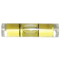 JOHNSON LEVEL Barrel Vial Level: 1 3/8 in Overall Lg, Acrylic, 25 PK (MPN SM907)
