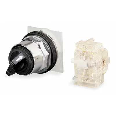 SCHNEIDER ELECTRIC Selector Switch: 30 mm Panel Mounting Size, 4 Positions, Short Lever - Selector Switches