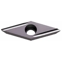 This diamond indexable turning insert is designed for precision machining of non-ferrous materials. It is suitable for turning, boring, and profiling operations where fine surface finish and extended tool life are required.