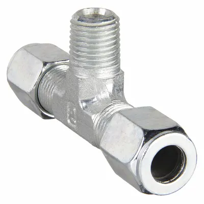 PARKER Ferulok Flareless Bite-Type Steel Compression Tee Fitting - Flareless Bite-Type Steel Compression Fittings