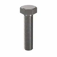 Hex Head Cap Screw: Steel, Class 8.8, Plain, M8, Metric, 35 mm lg, Fully Threaded, Metric, 100 PK (MPN HC3808035-100P1)