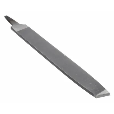 NICHOLSON Machinists File: Rectangular, Bastard Cut, 12 in Lg without Tang, 1 3/16 in Wd - Tapered Double-Cut Rectangular Files