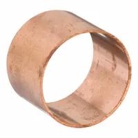 Wrot copper DWV coupling with cup x FTG ends and dimple center stop for proper insertion depth. Used to join two lengths of copper tube in drain, waste, and vent systems. 1 1/4 in CTS size