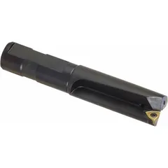 Indexable drill bit for general drilling operations in industrial machining. Designed for creating holes in metal and other materials with replaceable inserts for efficient chip evacuation and consistent hole quality.