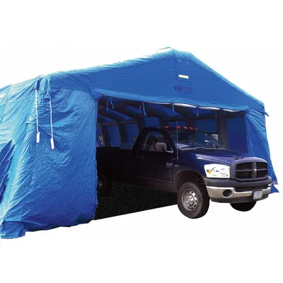 FSI Drive-Through Shelter: 40 ft Overall Lg, 24 ft Overall Wd, 12 ft Overall Ht - Drive-Through Inflatable Temporary Shelters