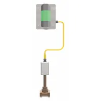 Recessed alarm system for eyewash stations, providing audible and visual signals via LED technology. Includes a flow switch for automatic activation. Galvanized steel NEMA 1 enclosure with 1 1/4 in NPT female inlet. Hardwired electrical connection, 90 to 264 V AC