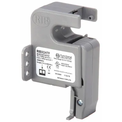 RIB Current Sensor Relay: Surface Mounted, 1 A Current Rating, 120V AC - Surface-Mounted Relays