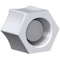 JACO Compression Nuts: 1/4 in OD Size, Compression, Nylon, 5 PK (MPN N-O-4B)