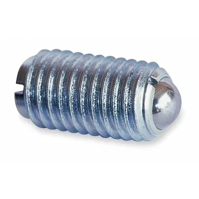 TE-CO Ball Plunger: Slotted, 18-8 SS Body w/ 400 SS Ball, M16x2 Thread, W/O Thread-Locker - Slotted-Drive Ball Plungers