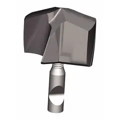 Exchangeable tip for modular drill bits, designed for use in metalworking and industrial machining. Enables quick tip changes without removing the drill body, reducing downtime in production environments.