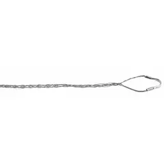 Cable Support Grip: 0.63 in to 0.74 in, 2,060 lb Breaking Strength, 10 in Mesh Lg, Single Eye (MPN 02401014). Key specifications — Cable Diameter Range: 0.63 in to 0.74 in; Eye Style: Single; Material: Stainless Steel.
