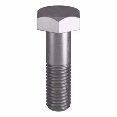 Grade B8M heavy hex bolt, 5/8"-11 thread size, plain finish. Manufactured to ASTM A193 material standards and ASME B18.2.1 dimensional standards. Suitable for structural applications requiring corrosion resistance and high-temperature performance, such as pressure vessels, flanges, and piping systems. Sold in a pack of five, nuts not included.