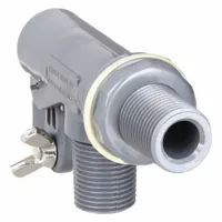 KERICK Float Valve: For Water Media, Angle Valve Body, Float Valve Body, Bulkhead, PVC, 3/8 in MNPT (MPN PT3838187)