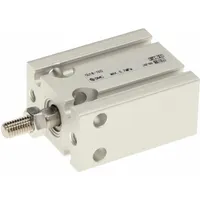 Compact Cylinder: 16 mm Bore Dia, 10 mm Stroke Lg, Non-Magnetic Piston, Rubber Cushion, Free Mount (MPN CU16-10T)