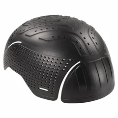 This gray polyethylene bump cap insert provides head protection venting for improved airflow. Designed for use with basic-color bump caps in industrial environments where protection against bumps and scrapes is needed.