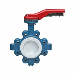 This 4-inch ductile iron butterfly valve features a concentric lug design with a gear-operated handwheel for precise throttling and shut-off. The stainless steel disc resists corrosion, and the valve is rated for 250 psi CWP. Suitable for flow control in water, air, and compatible fluid piping systems.