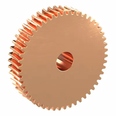 KHK GEARS Metric Worm Wheel BG0.8-50R1 - Metric Worm Wheels