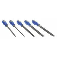 File Set: 8 in Flat/8 in Half Round/8 in Round/8 in Square/8 in Triangular, Includes Handle, Pouch (MPN 10Z756)
