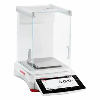 OHAUS Lab Scale: 220 g Capacity, 1 mg Readability, 1 mg Repeatability, 2 mg Linearity - Precision Lab Balances