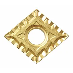 Diamond indexable turning insert for precision turning operations. Suitable for use in CNC lathes and manual turning machines for machining hard materials. Identified by manufacturer part number CNMG433CQ CA530, also referenced as CNMG120412CQ.