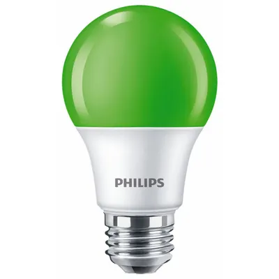 PHILIPS Compact LED Bulb: Medium Screw (E26), LED, (A) Classic, A19, 8 W Watt, 3000K - Medium Screw Base (E26) Lamps