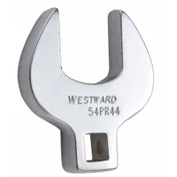 WESTWARD Crowfoot Socket Wrench: Alloy Steel, Chrome, 3/8 in Drive Size, 1 in Head Size