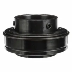 Inch-system radial/deep groove ball bearing with double-sealed closure. Bore 2 3/8 in, OD 4 21/64 in, outer ring width 1.25 in. Set screws secure the bearing to the shaft. Used in power transmission and material handling equipment such as conveyors and fans.