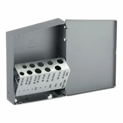 HUOT 12575 Tap Index, 10 Compartments, 1/4-20 to 1/2-20 Taps - Tap Indexes