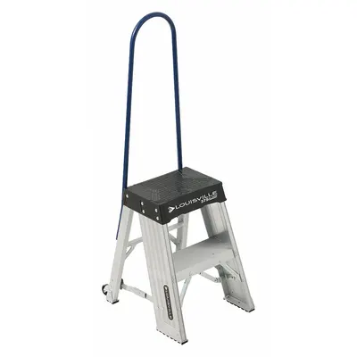 LOUISVILLE LADDER AY8002-S55S56 Folding Rolling Step Stool - Folding Rolling Step Stools