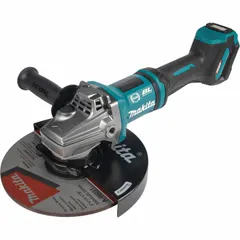 Angle Grinder: 7 in_9 in Wheel Dia, Brushless Motor, 40V DC, Std Head, Rat Tail Grip, XGT® (MPN GAG10Z). Key specifications — attr1255558: Anti-Restart Technology; attr1255571: Yes.