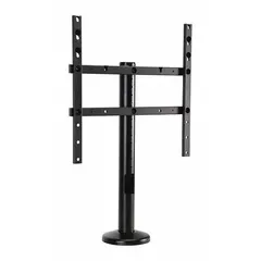 This fixed television mount from PEERLESS supports screens from 32 to 55 inches with a maximum weight of 75 lb. Constructed from steel with a black powder-coated finish, it features a 360° swivel for flexible viewing angles. Mounting hardware is included for installation.