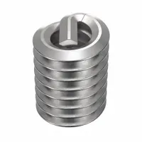 HELI-COIL Helical Insert: Tanged Tang Style, Free-Running, #6-32 Thread Size, Plain, Plain, 100 PK (MPN A1185-06CN276)