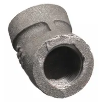 Threaded high-pressure pipe elbow with 1-1/2 in x 1-1/2 in female NPT connections, Class 300. Rated for maximum operating pressure of 1,500 psi at 150°F. Used to change direction in piping systems for steam, water, oil, or gas lines