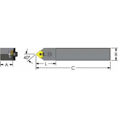 ULTRA-DEX USA MCMNN 16-4D Indexable Turning & Profiling Toolholder - Indexable Turning & Profiling Toolholders