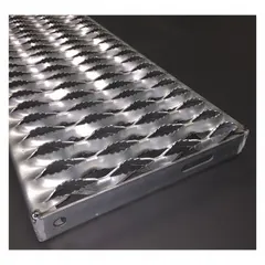 APPROVED VENDOR Stair Tread, Serrated, Steel, 3241514-TRD48