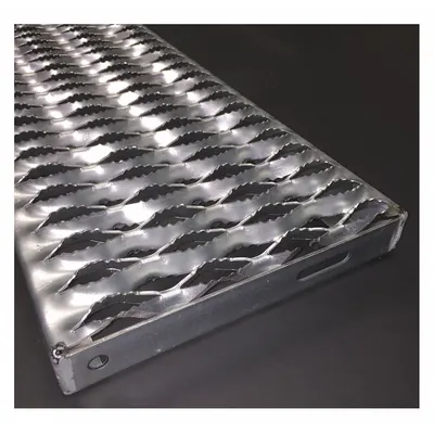 OEM APPROVED VENDOR Stair Tread, Serrated, Steel, 3241514-TRD48 - Stair Treads & Channels