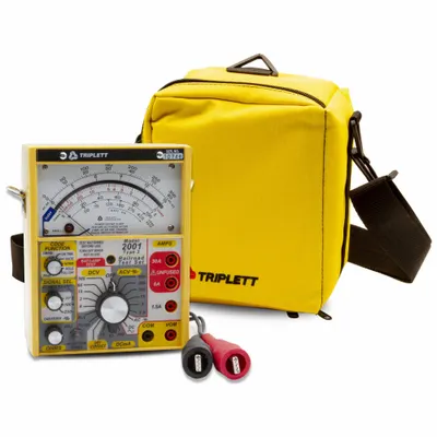TRIPLETT Analog Multimeter: 600 V Max AC Volt Measurement - Analog Multimeters