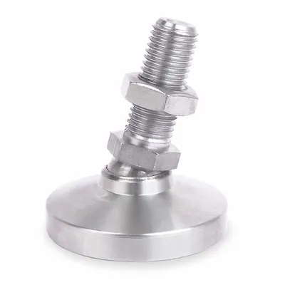 S-W-MANUFACTURING S & W MANUFACTURING Male-End Leveling Mount: Swiveling Stud, M10 Thread Size - Swivel Male Leveling Mounts
