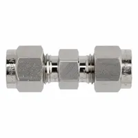 BRENNAN INDUSTRIES Compression Fitting Straight: 1/2 in OD x 1/2 in OD Fitting Size, Stainless Steel (MPN NS2403-08-08-SS)